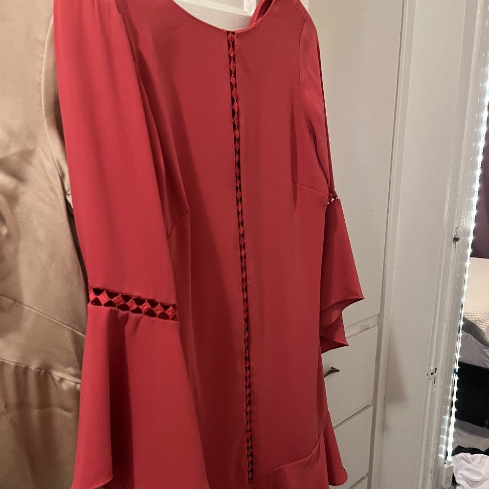 Salmon White House Black Market Formal Dress
